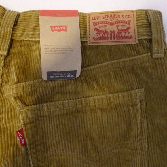 Levi's Corduroy Jeans Women's Size 30x30 Brown Straight Leg Relaxed - Picture 7 of 11